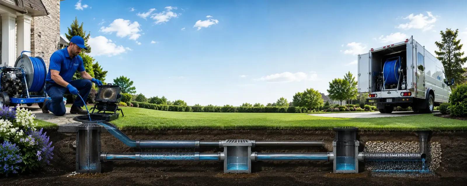 Outdoor drain cleaning information for West Edmeston, NY